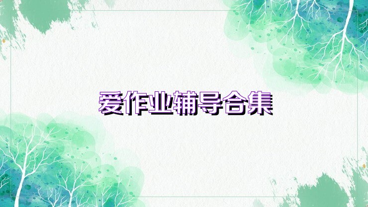 爱作业辅导合集