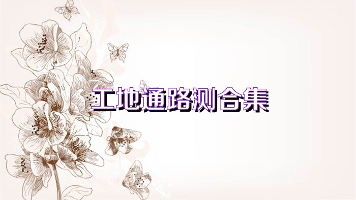 工地通路测合集