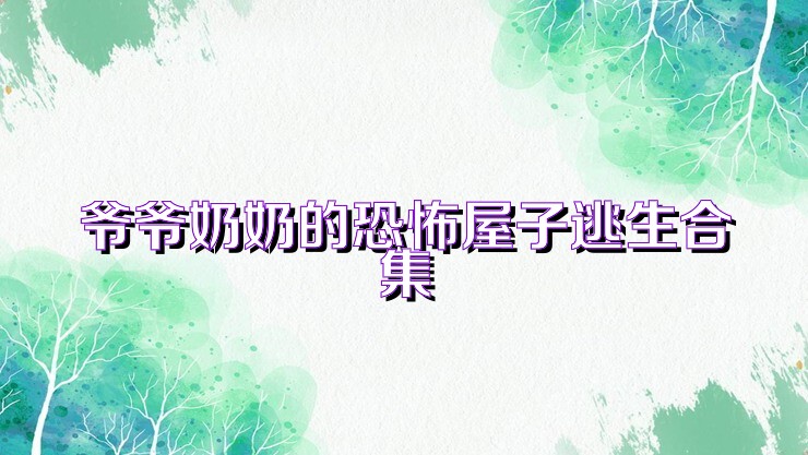 爷爷奶奶的恐怖屋子逃生合集