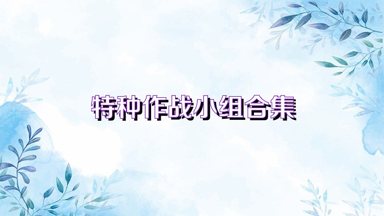 特种作战小组合集