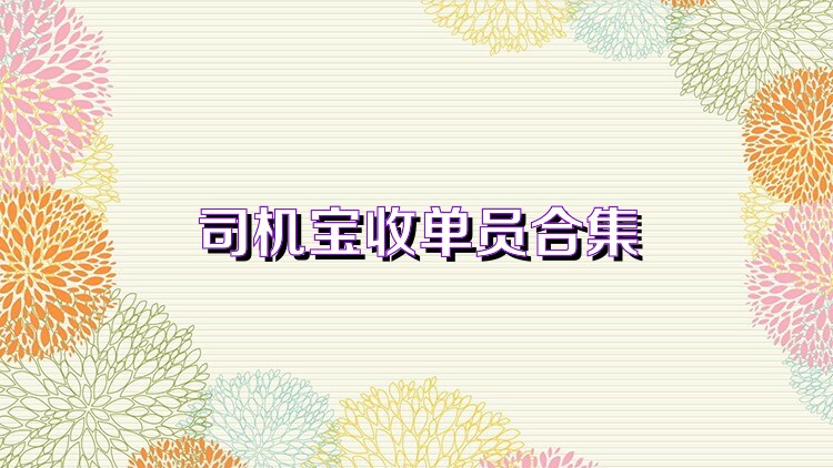司机宝收单员合集