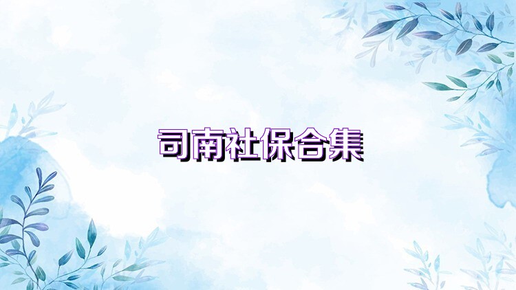 司南社保合集