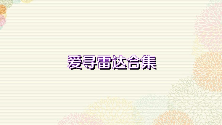 爱寻雷达合集