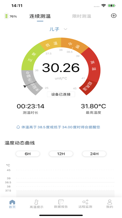 呦呦测温苹果版4