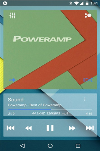 Poweramp透明主题1