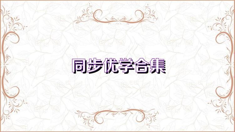 同步优学合集