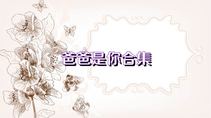 爸爸是你合集