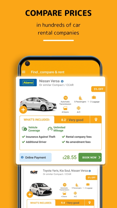 Rentcars.com Car Rental汽车出租2