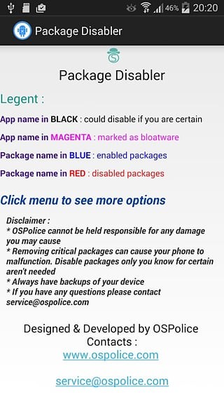 package disabler pro2