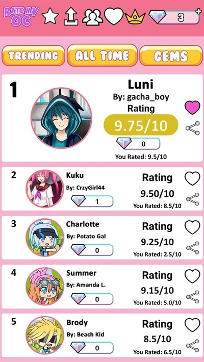 Rate My OC安卓版5