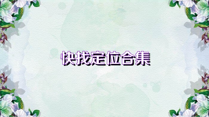 快找定位合集