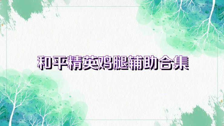 和平精英鸡腿辅助合集