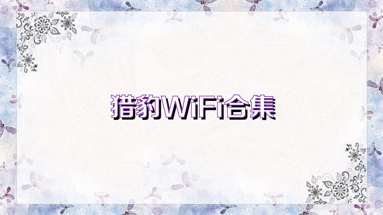 猎豹WiFi合集