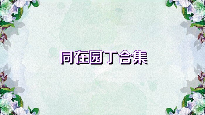 同在园丁合集