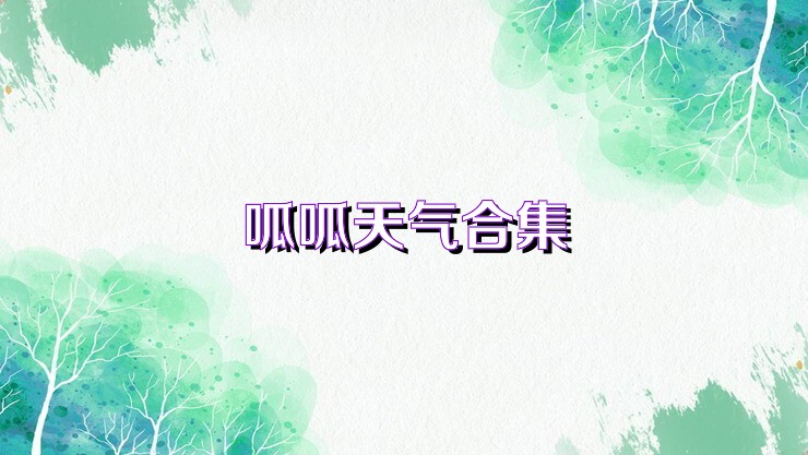呱呱天气合集