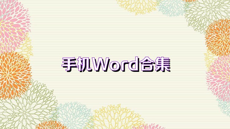 手机Word合集