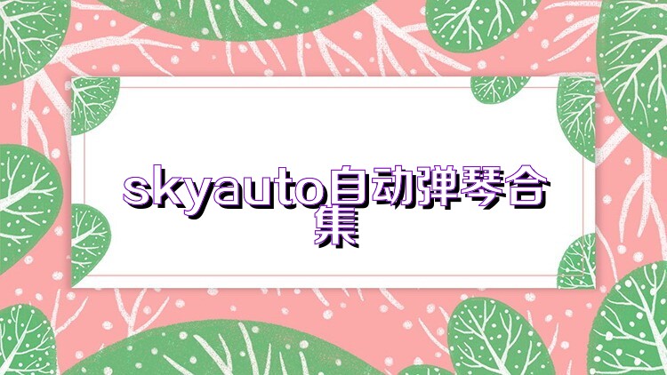 skyauto自动弹琴合集