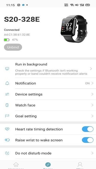 runmifit智能手环3