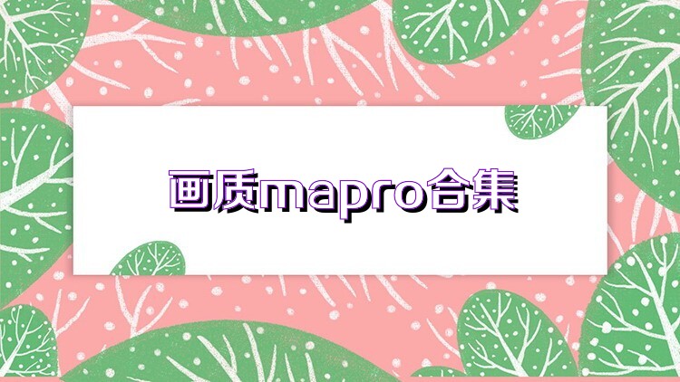 画质mapro合集