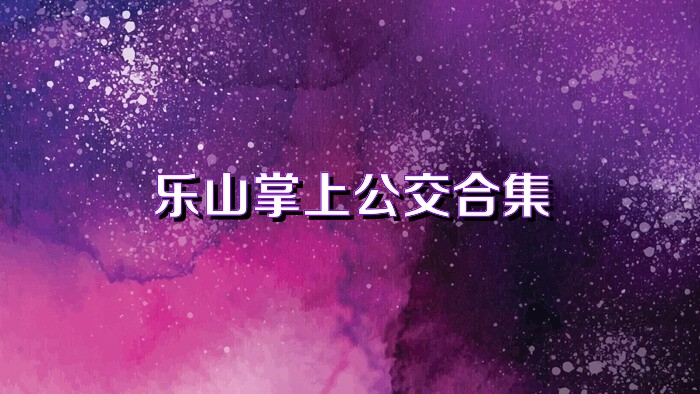 乐山掌上公交合集