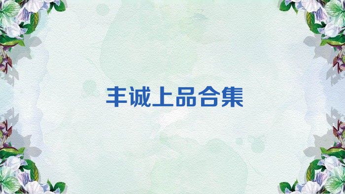 丰诚上品合集