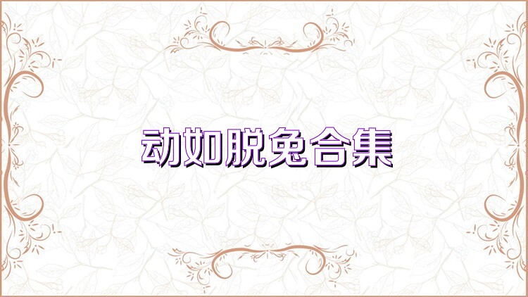 动如脱兔合集