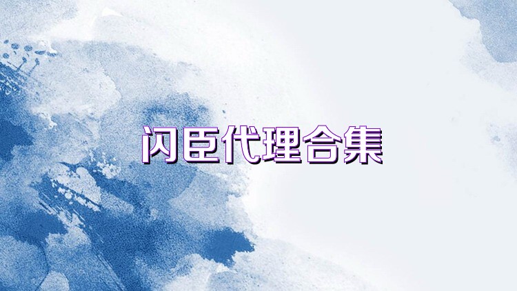 闪臣代理合集