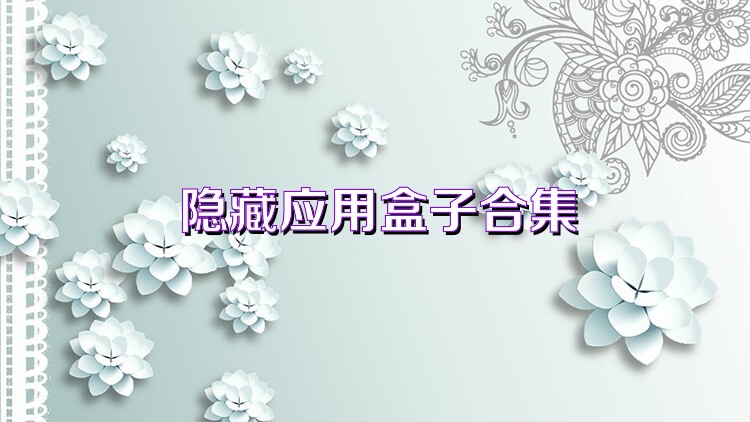 隐藏应用盒子合集