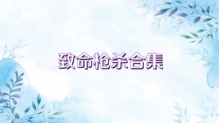 致命枪杀合集