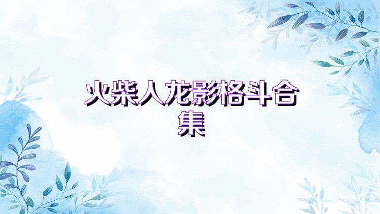 火柴人龙影格斗合集