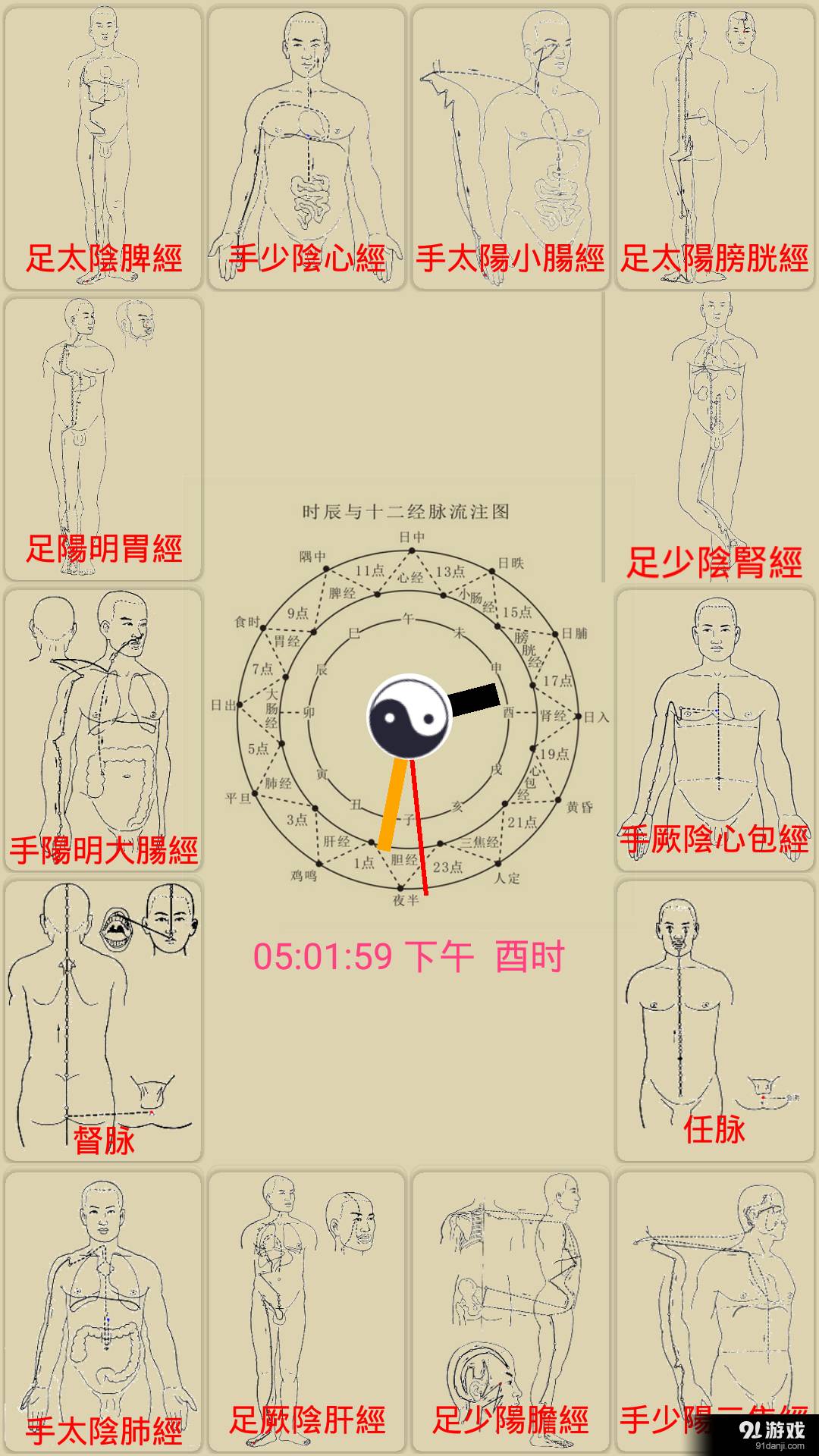 中医经络穴位流注 1