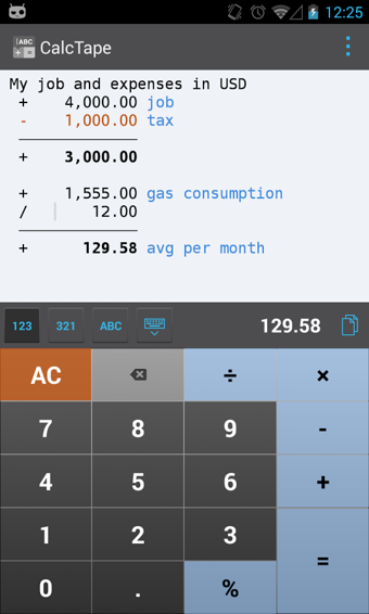 CalcTape Smart Calculator(智能计算机)1