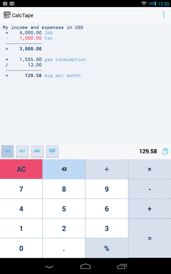 CalcTape Smart Calculator(智能计算机)4