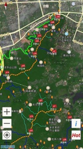 杭州登山地图3