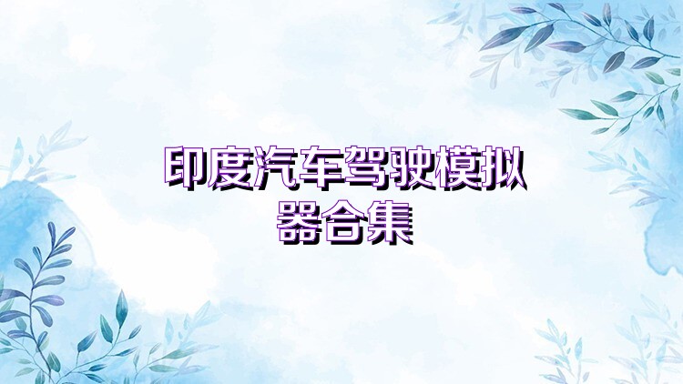 印度汽车驾驶模拟器合集