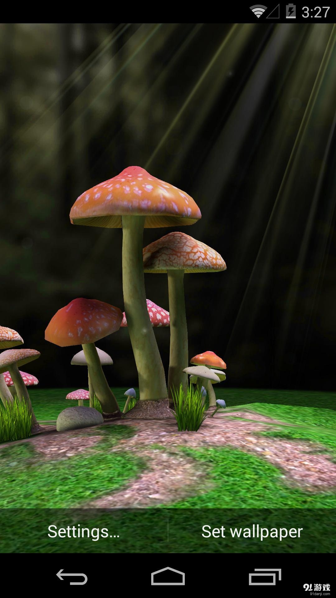 3D蘑菇：梦象动态壁纸1
