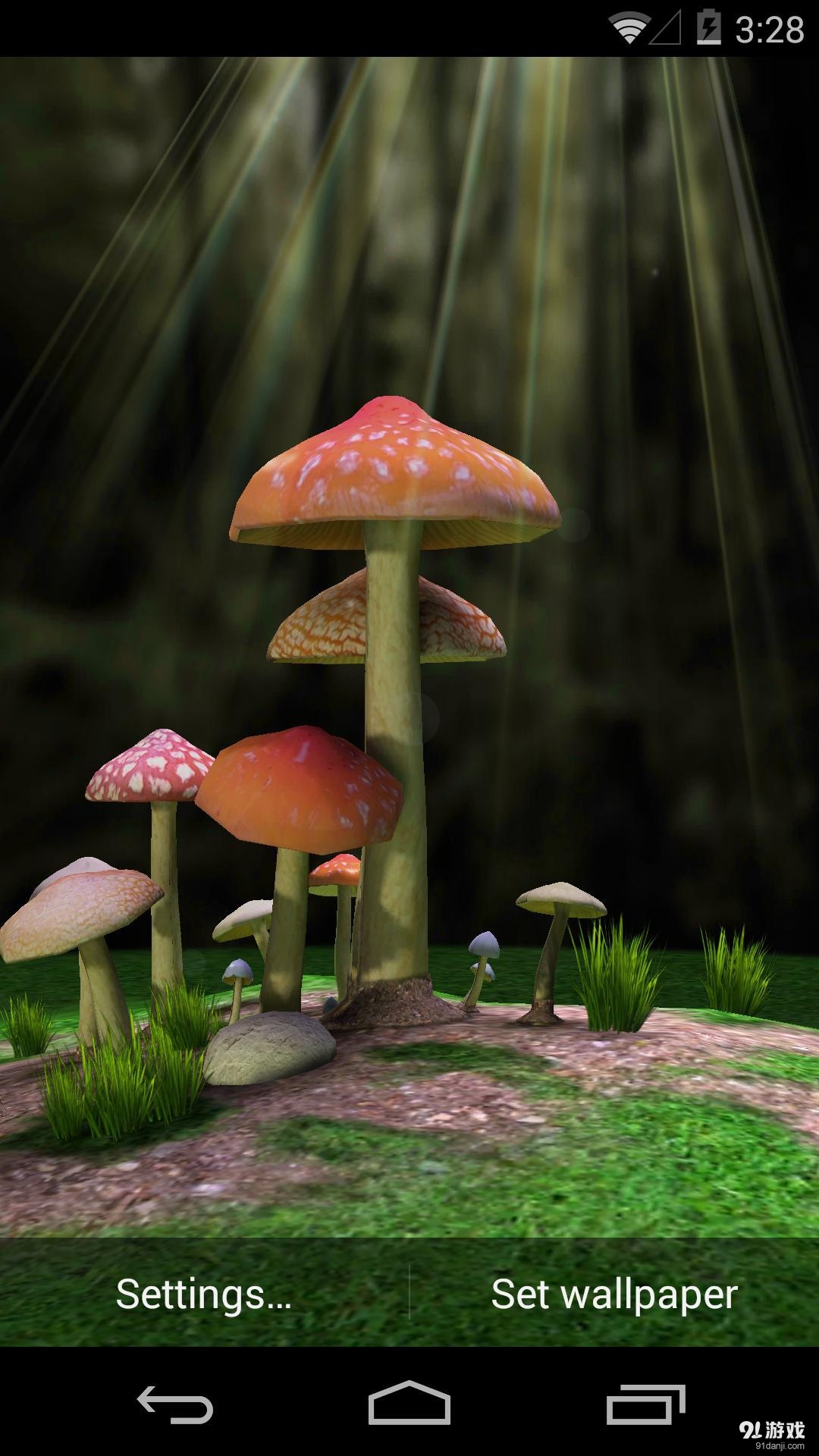 3D蘑菇：梦象动态壁纸2
