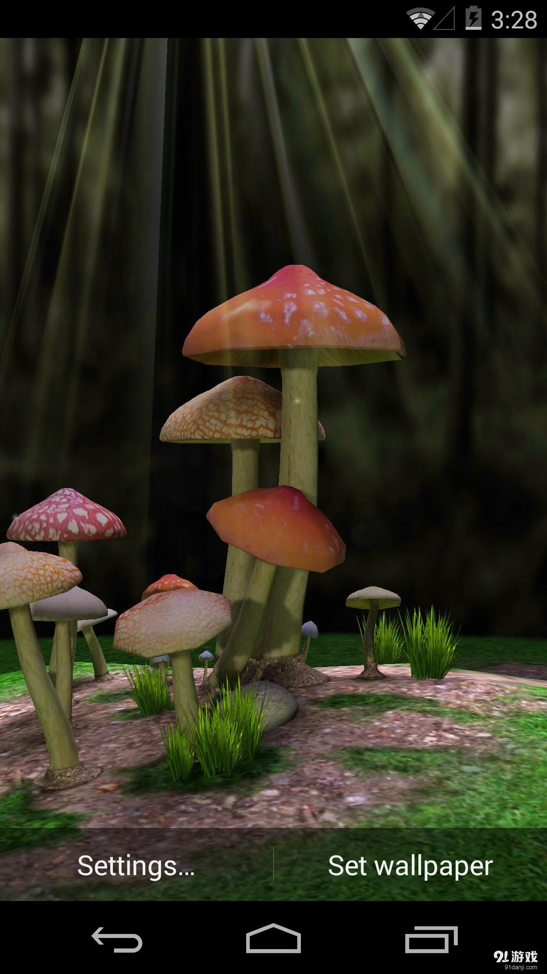 3D蘑菇：梦象动态壁纸3