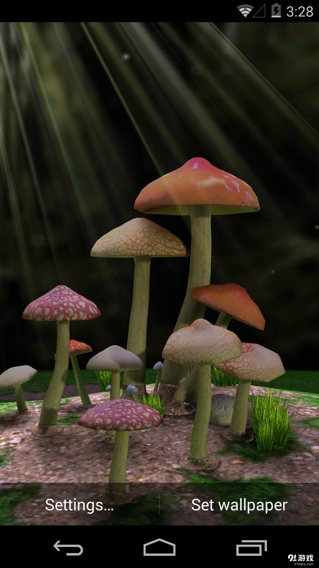 3D蘑菇：梦象动态壁纸4