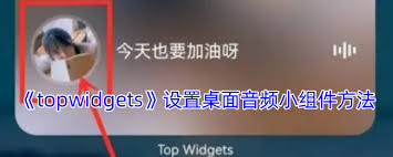 topwidgets如何设置桌面音频