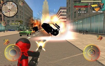 火柴人绳索英雄3：警察射击2