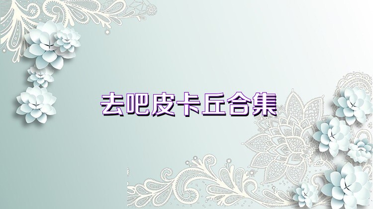 去吧皮卡丘合集