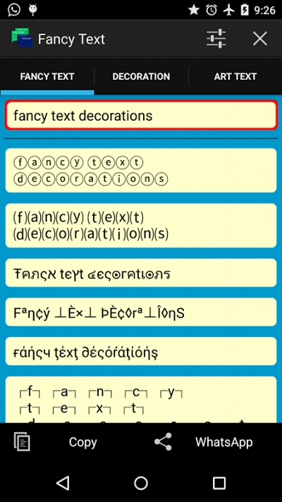 Fancy text for whats.花样文字2