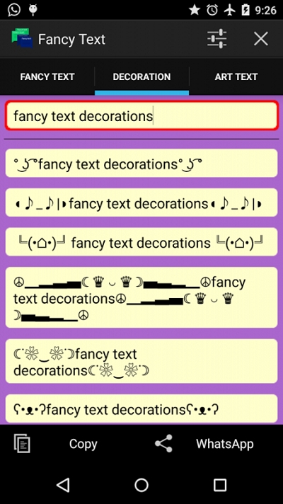 Fancy text for whats.花样文字3