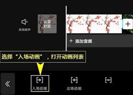 剪映入场动画位置