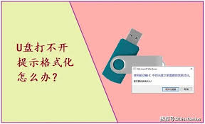 U盘出现未被格式化提示如何解决