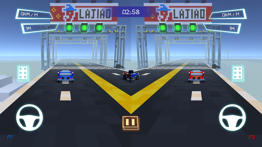 双人赛车3D跑车版3