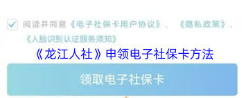 龙江人社如何办理电子社保卡