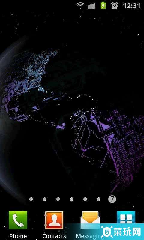 3D高清地球旋转动态壁纸5