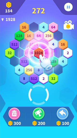 2048六边形方块2